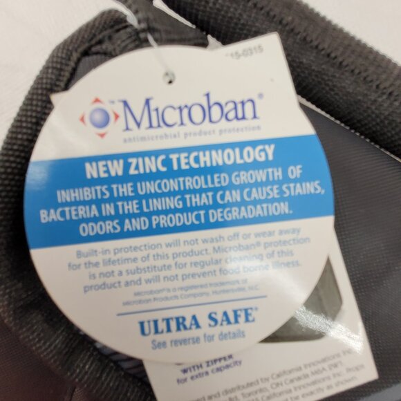 Arctic Zone Lunch Bag Zipper, Handle in Purple New with Microban - Picture 9 of 9